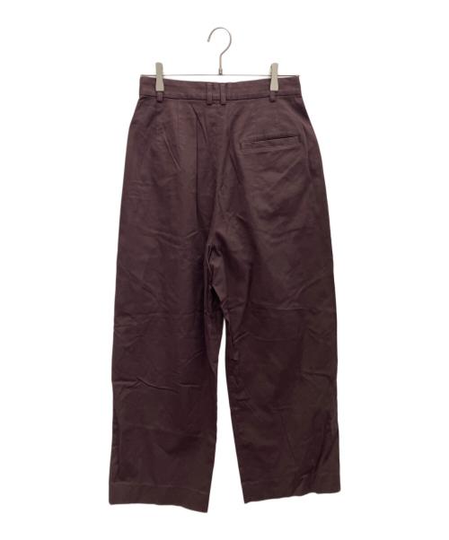 6(ROKU) BEAUTY&YOUTH（ロク ビューティーアンドユース）6(ROKU) BEAUTY&YOUTH (ロク ビューティーアンドユース) タックパンツ ワインレッド サイズ:SIZE36の古着・服飾アイテム