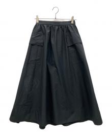 UNITED ARROWS（ユナイテッドアローズ）の古着「カーゴ ギャザースカート」｜ブラック