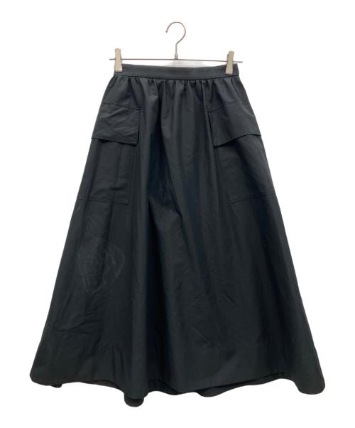 UNITED ARROWS（ユナイテッドアローズ）UNITED ARROWS (ユナイテッドアローズ) カーゴ ギャザースカート ブラック サイズ:38の古着・服飾アイテム