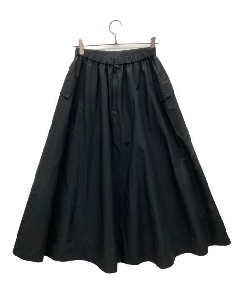 UNITED ARROWS（ユナイテッドアローズ）UNITED ARROWS (ユナイテッドアローズ) カーゴ ギャザースカート ブラック サイズ:38の古着・服飾アイテム