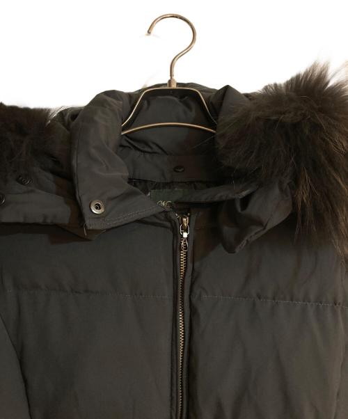 nano・universe（ナノ・ユニバース）nano・universe (ナノ・ユニバース) nishiawa down ラクーンファーダウンコート ブラック サイズ:38の古着・服飾アイテム