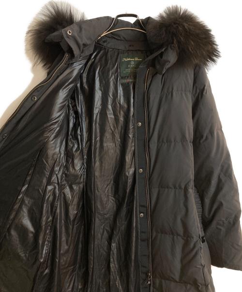 nano・universe（ナノ・ユニバース）nano・universe (ナノ・ユニバース) nishiawa down ラクーンファーダウンコート ブラック サイズ:38の古着・服飾アイテム