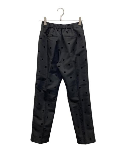 maison de dolce（メゾンドドルチェ）maison de dolce (メゾンドドルチェ) フロッキードットパンツ ブラック サイズ:Sの古着・服飾アイテム