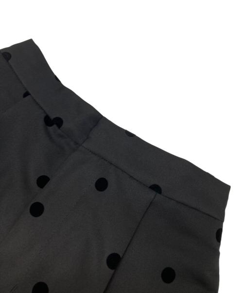 maison de dolce（メゾンドドルチェ）maison de dolce (メゾンドドルチェ) フロッキードットパンツ ブラック サイズ:Sの古着・服飾アイテム