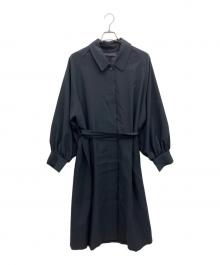 FASHFREN（ファッシュフレン）の古着「ボリュームスリーブドレスコート」｜ネイビー
