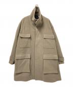 RONELロネル）の古着「メルトンミリタリーコート」｜ブラウン