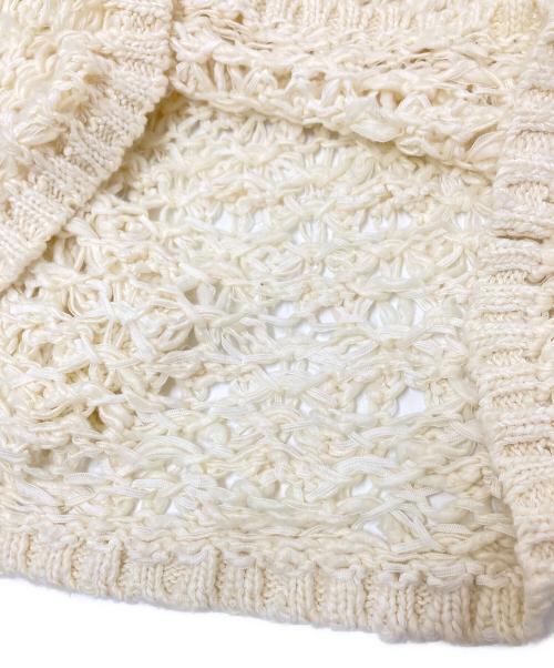 MALLOW BLUE（マロウブルー）MALLOW BLUE (マロウブルー) ZINNIA ニット アイボリー サイズ:下記参照の古着・服飾アイテム