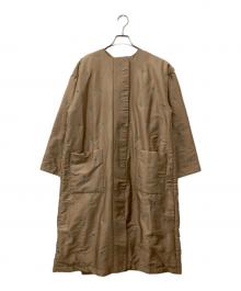 ne quittez pas（ヌキテパ）の古着「Poly Dupion Embroidery Quilted Coat」｜ベージュ