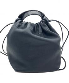 JIL SANDER（ジルサンダー）の古着「DUMPLING ドローストリングバッグ」｜ネイビー