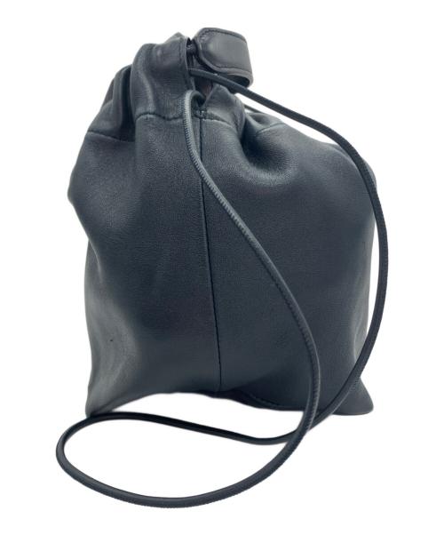 JIL SANDER（ジルサンダー）JIL SANDER (ジルサンダー) DUMPLING ドローストリングバッグ ネイビーの古着・服飾アイテム