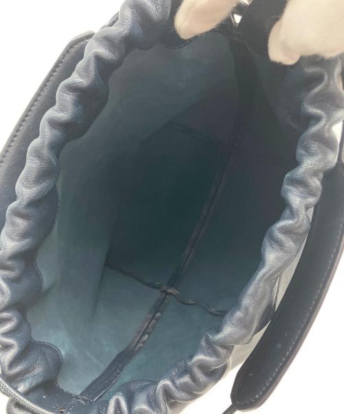 JIL SANDER（ジルサンダー）JIL SANDER (ジルサンダー) DUMPLING ドローストリングバッグ ネイビーの古着・服飾アイテム