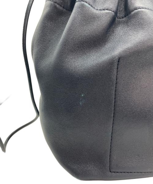 JIL SANDER（ジルサンダー）JIL SANDER (ジルサンダー) DUMPLING ドローストリングバッグ ネイビーの古着・服飾アイテム