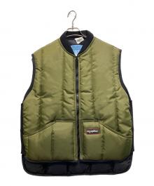 Refrigi Wear（リフリッジウェア）の古着「中綿ベスト」｜オリーブ