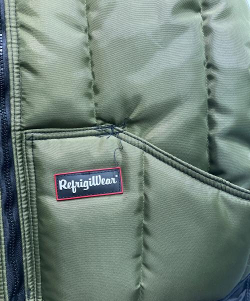 Refrigi Wear（リフリッジウェア）Refrigi Wear (リフリッジウェア) 中綿ベスト オリーブ サイズ:ＸＬの古着・服飾アイテム