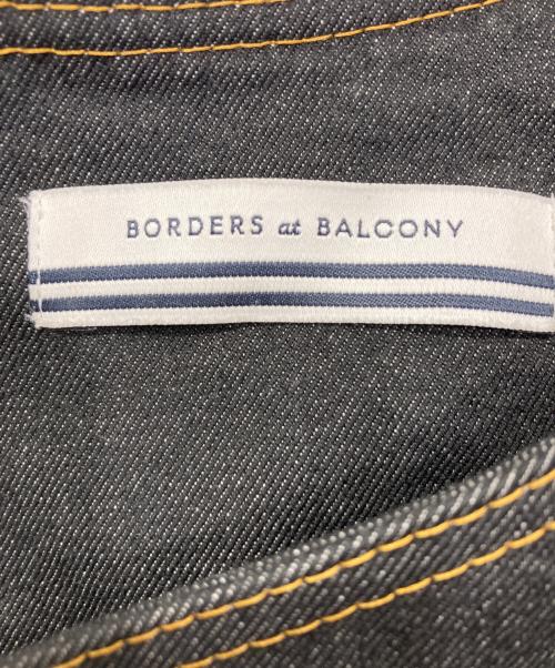 BORDRES at BALCONY（ボーダーズ アット バルコニー）BORDRES at BALCONY (ボーダーズ アット バルコニー) HEART NECK TWILL BLOUSE ネイビー サイズ:36の古着・服飾アイテム