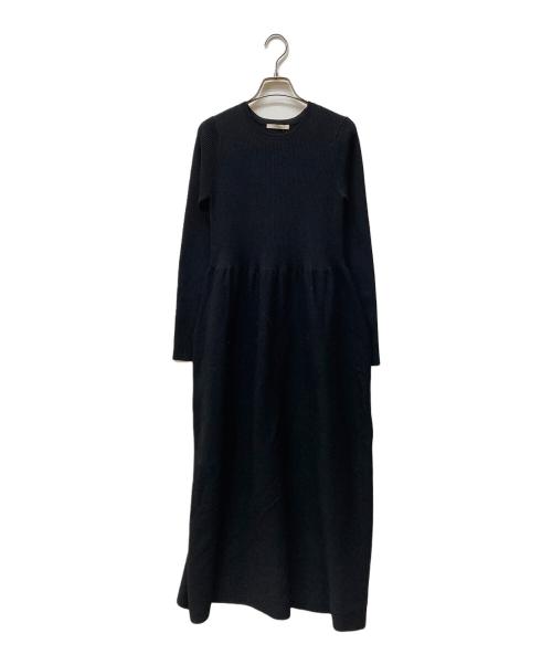 Plage（プラージュ）Plage (プラージュ) rib combi ニット ドレス ブラック サイズ:36 未使用品の古着・服飾アイテム