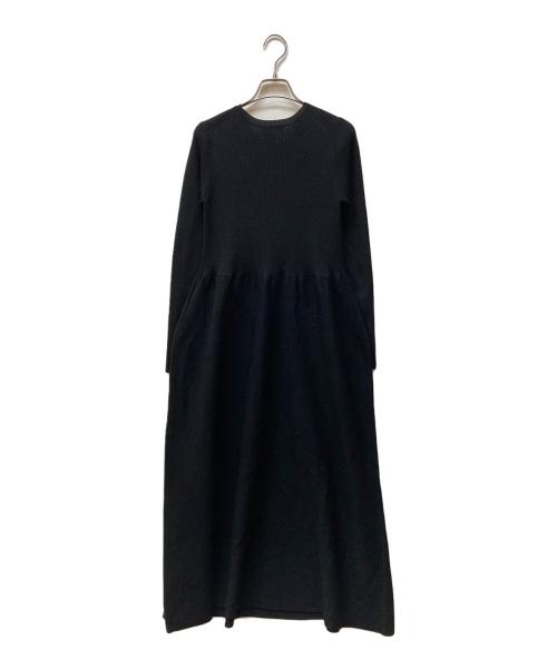 Plage（プラージュ）Plage (プラージュ) rib combi ニット ドレス ブラック サイズ:36 未使用品の古着・服飾アイテム