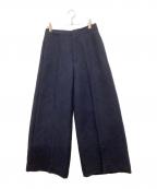 Con teコンテ）の古着「CON FLW JACQUAD WIDE PT/ジャガードワイドパンツ」｜ネイビー