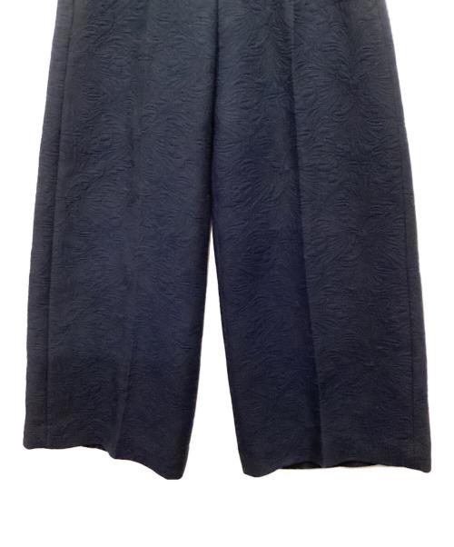 Con te（コンテ）Con te (コンテ) CON FLW JACQUAD WIDE PT/ジャガードワイドパンツ ネイビー サイズ:38の古着・服飾アイテム