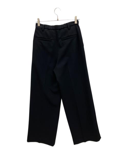 Spick and Span（スピック＆スパン）Spick and Span (スピック＆スパン) ダブルクロスツータックパンツ ブラック サイズ:36の古着・服飾アイテム