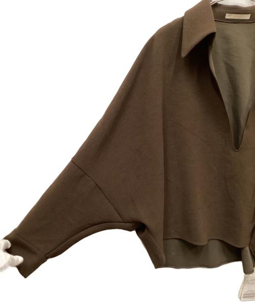 Plage（プラージュ）Plage (プラージュ) GEORGETTE SKIPPER ブラウス（ジョーゼットスキッパーブラウス） ブラウン サイズ:Free 未使用品の古着・服飾アイテム