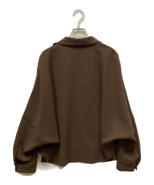 Plage（プラージュ）Plage (プラージュ) GEORGETTE SKIPPER ブラウス（ジョーゼットスキッパーブラウス） ブラウン サイズ:Free 未使用品の古着・服飾アイテム