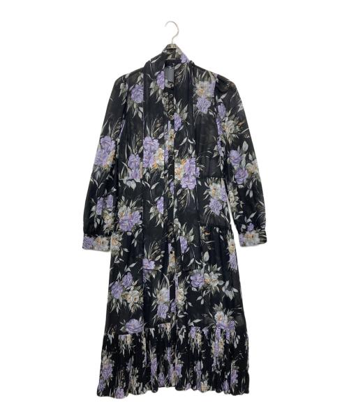 GRACE CONTINENTAL（（グレースコンチネンタル）GRACE CONTINENTAL (グレースコンチネンタル) レトロブーケワンピース ブラック サイズ:38の古着・服飾アイテム