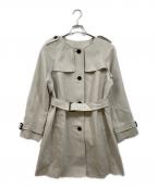 BURBERRY LONDONバーバリーロンドン）の古着「ノーカラーコート」｜ベージュ