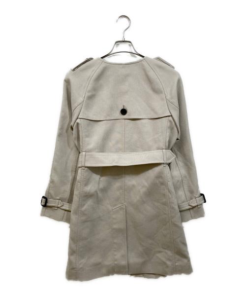 BURBERRY LONDON（バーバリーロンドン）BURBERRY LONDON (バーバリーロンドン) ノーカラーコート ベージュ サイズ:38の古着・服飾アイテム