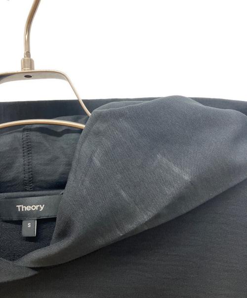 theory（セオリー）theory (セオリー) コットンフーディー　プルオーバー パーカー ブラック サイズ:Ｓの古着・服飾アイテム