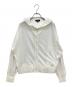 theory（セオリー）の古着「Sheer Cotton 2 Zip Up Hoodie」｜ホワイト