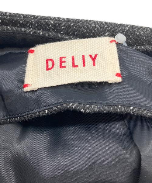 DELIY（デリー）DELIY (デリー) SILK NEP TWEED LAYERED JACKET ブラウン サイズ:Freeの古着・服飾アイテム