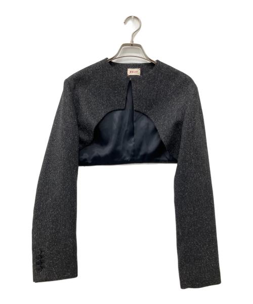 DELIY（デリー）DELIY (デリー) SILK NEP TWEED LAYERED JACKET ブラウン サイズ:Freeの古着・服飾アイテム