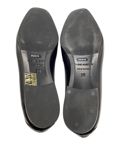 FABIO RUSCONI（ファビオルスコーニ）FABIO RUSCONI (ファビオルスコーニ) バブーシュビットローファー ブラック サイズ:36の古着・服飾アイテム