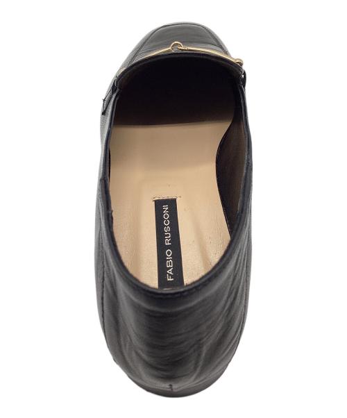 FABIO RUSCONI（ファビオルスコーニ）FABIO RUSCONI (ファビオルスコーニ) バブーシュビットローファー ブラック サイズ:36の古着・服飾アイテム