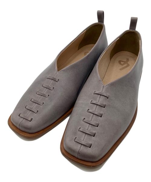 LA POCHE（ラポシュ）LA POCHE (ラポシュ) LINDA チャイナシューズ パープル サイズ:6の古着・服飾アイテム