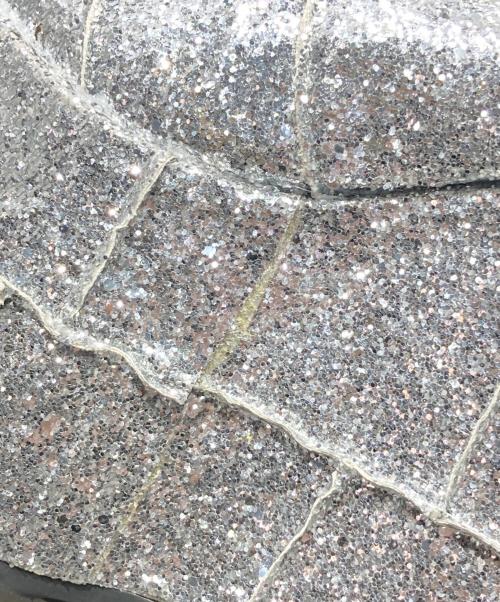 demonia（デモニア）DEMONIA (デモニア) 厚底グリッターロングブーツ シルバー サイズ:37の古着・服飾アイテム