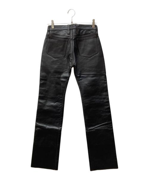 DAGDA LEATHERS（ダグダレザーズ）Dagda leathers (ダグダレザーズ) レザーパンツ ブラック サイズ:SIZE 71cm (W28)の古着・服飾アイテム