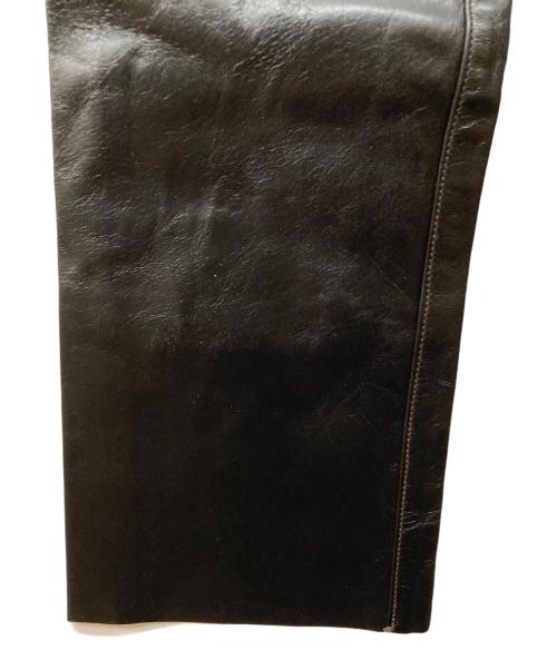 DAGDA LEATHERS（ダグダレザーズ）Dagda leathers (ダグダレザーズ) レザーパンツ ブラック サイズ:SIZE 71cm (W28)の古着・服飾アイテム