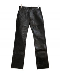 中古・古着通販】nonnative (ノンネイティブ) レザーパンツ ブラック