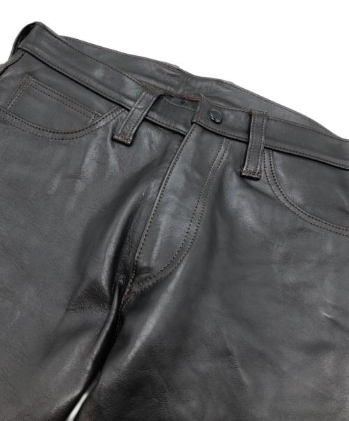 DAGDA LEATHERS（ダグダレザーズ）DAGDA LEATHERS (ダグダレザーズ) レザーパンツ ブラック サイズ:29の古着・服飾アイテム