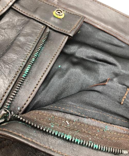 DAGDA LEATHERS（ダグダレザーズ）DAGDA LEATHERS (ダグダレザーズ) レザーパンツ ブラック サイズ:(W28の古着・服飾アイテム