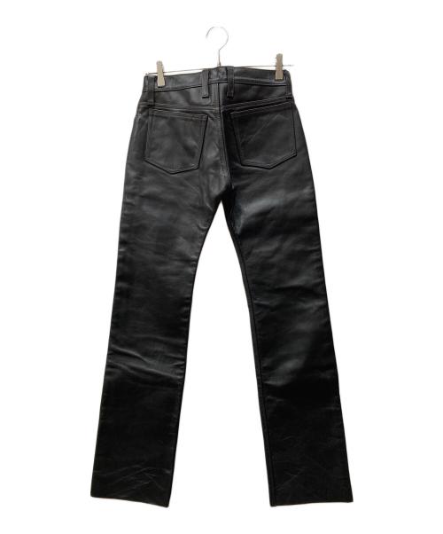 DAGDA LEATHERS（ダグダレザーズ）Dagda leathers (ダグダレザーズ) レザーパンツ ブラック サイズ:SIZE 71cm (W28)の古着・服飾アイテム
