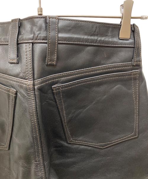 DAGDA LEATHERS（ダグダレザーズ）Dagda leathers (ダグダレザーズ) レザーパンツ ブラック サイズ:SIZE 71cm (W28)の古着・服飾アイテム