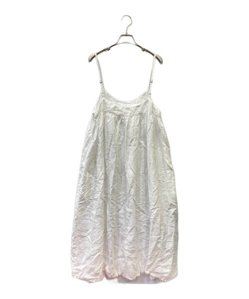 nest Robe（ネストローブ）nest Robe (ネストローブ) リネンキャミワンピース ホワイト サイズ:Fの古着・服飾アイテム