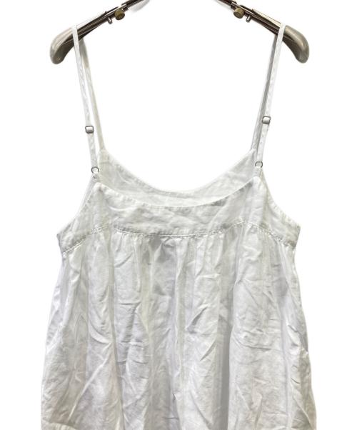 nest Robe（ネストローブ）nest Robe (ネストローブ) リネンキャミワンピース ホワイト サイズ:Fの古着・服飾アイテム