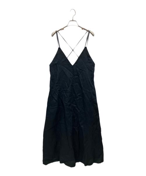 Spick and Span（スピック＆スパン）Spick and Span (スピック＆スパン) リネンキャミワンピース ブラック サイズ:38の古着・服飾アイテム