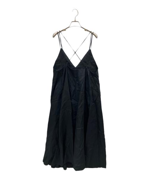 Spick and Span（スピック＆スパン）Spick and Span (スピック＆スパン) リネンキャミワンピース ブラック サイズ:38の古着・服飾アイテム