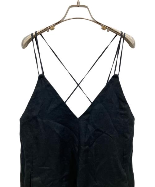 Spick and Span（スピック＆スパン）Spick and Span (スピック＆スパン) リネンキャミワンピース ブラック サイズ:38の古着・服飾アイテム