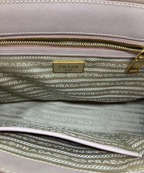 PRADA（プラダ）PRADA (プラダ) サフィアーノ ガレリア 2WAYレザーハンドバッグ ショルダーバッグ ベージュの古着・服飾アイテム